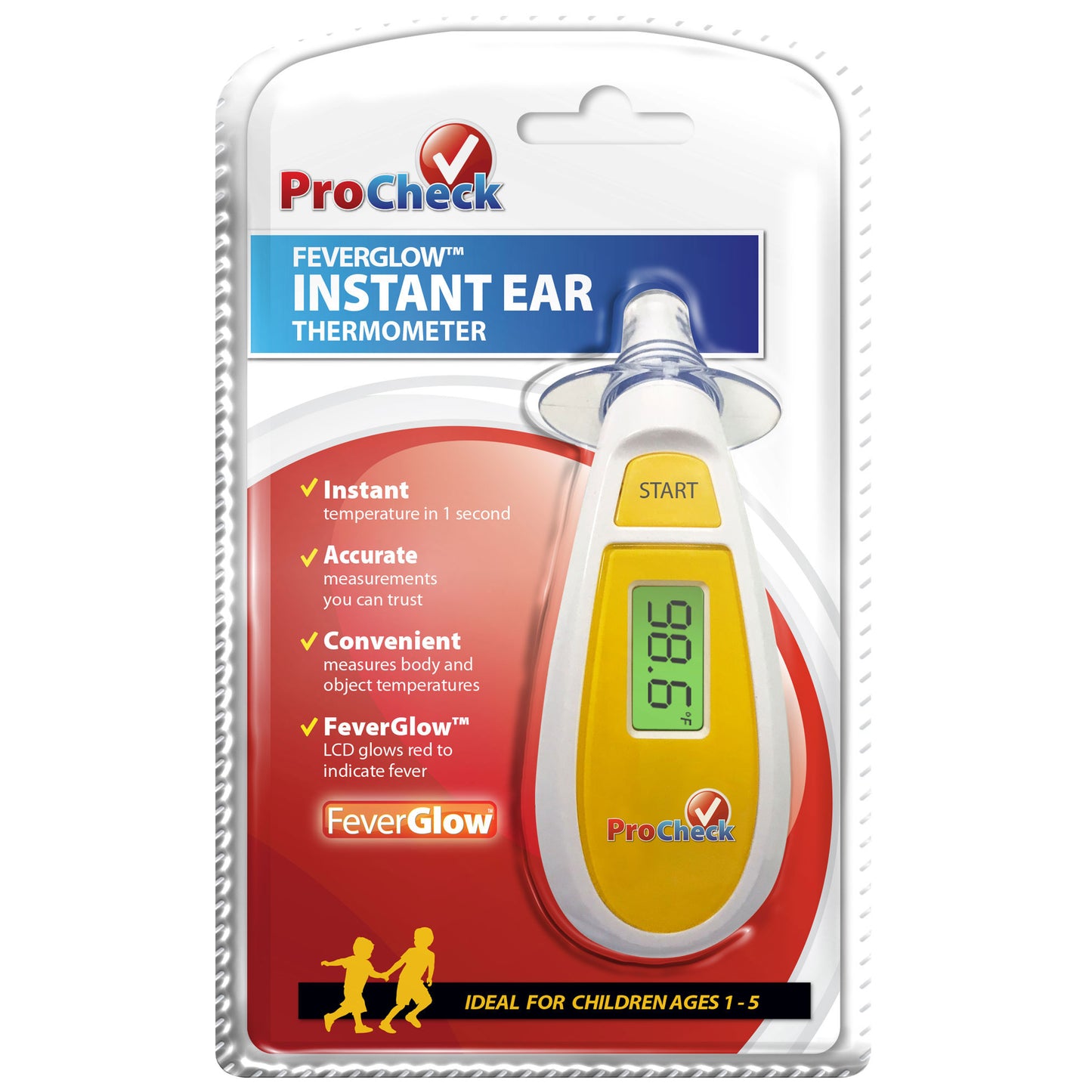 ProCheck Instant Ear Thermometer with Fever Indicator