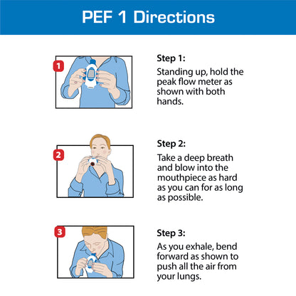 Peak Flow Meter Replacement Mouthpieces, 3-Pack